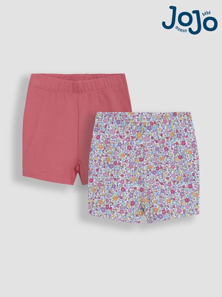 JoJo Maman Bébé Lilac Purple Ditsy Floral Shorts 2 Pack (AU4580) | € 22 - € 27