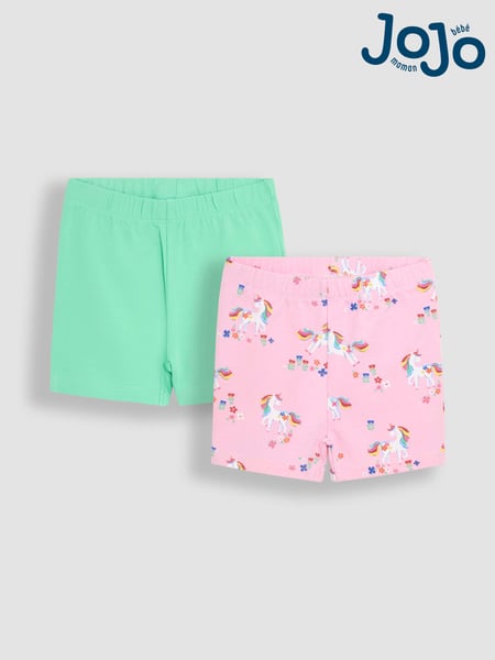 JoJo Maman Bébé Pink Unicorn Shorts 2 Pack (AU4612) | € 22 - € 27