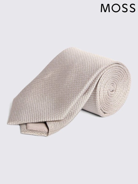 MOSS Yellow Silk Semi Plain Tie (AU5232) | € 47