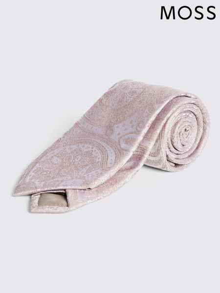 MOSS Pink Wedding Paisley Tie (AU5251) | € 55