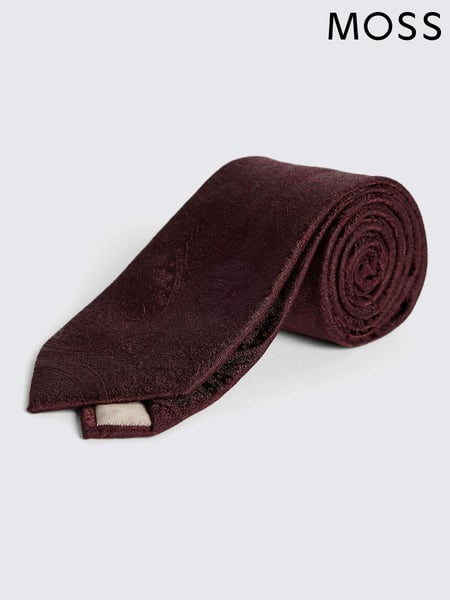 MOSS Red Wedding Paisley Tie (AU5253) | € 55