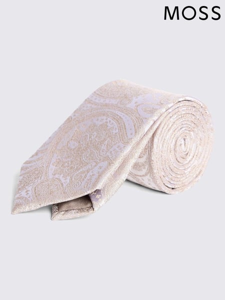 MOSS Champagne Wedding Paisley Tie (AU5264) | € 55