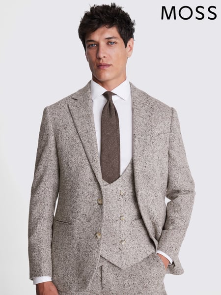 MOSS Brown Tailored Fit Donegal Jacket (AU5269) | € 264