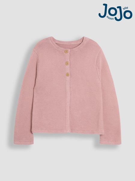 JoJo Maman Bébé Rose Pink Classic 100% Cotton Cardigan (AU5368) | € 35 - € 40