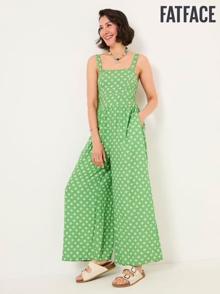FatFace Ruby Mid Green Woodblock Ruby Jumpsuit (AU6946) | € 92