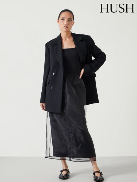 Hush Black Zuri Organza Skirt (AU7124) | € 125