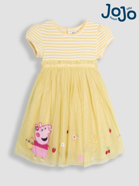 JoJo Maman Bébé Yellow Peppa Pig Tulle Party Dress (AU7951) | € 57 - € 67