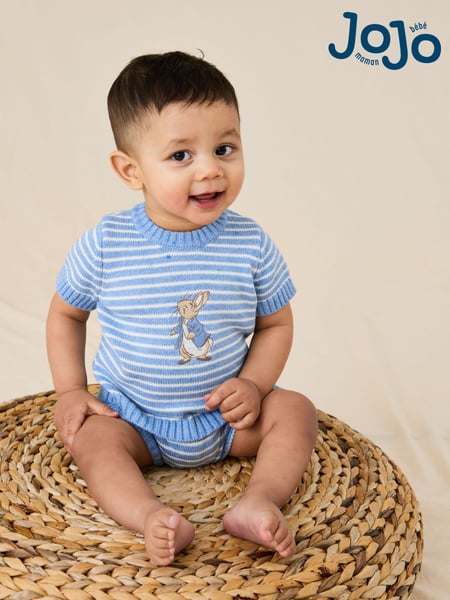 JoJo Maman Bébé Blue Peter Rabbit™ Knitted Set (AU7993) | € 51 - € 54