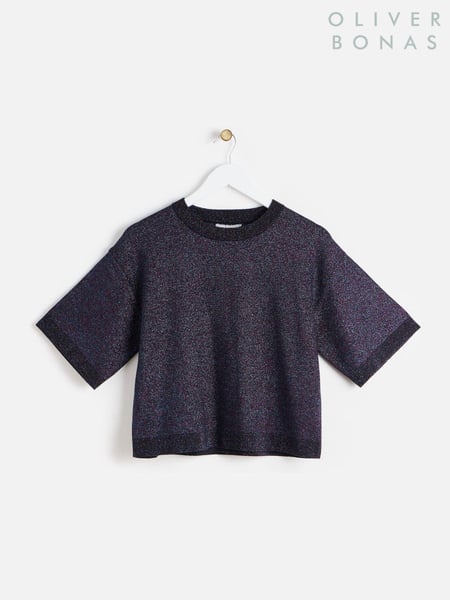 Oliver Bonas Blue Sparkly T-Shirt (AU8361) | € 43