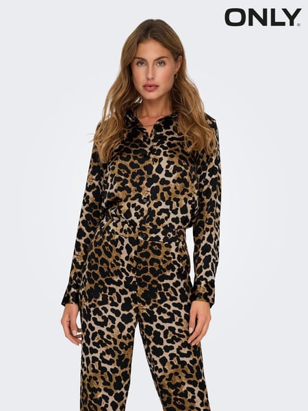 ONLY Animal Leopard Print Long Sleeve Shirt (AV0312) | € 23