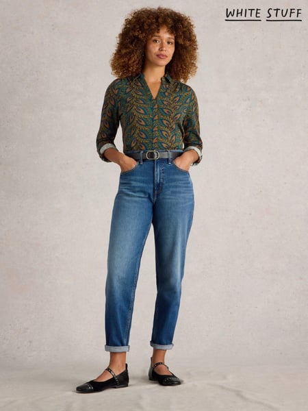 White Stuff Green Annie Printed Sparkle Shirt (AV0906) | € 37