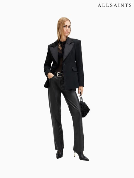 AllSaints Black Saige Lea Trousers (AV1213) | € 529