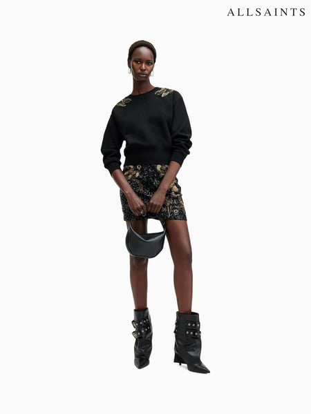 AllSaints Black Black Separo Wing Sweatshirt (AV1234) | € 279