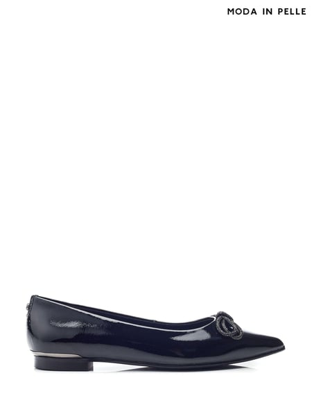 Moda in Pelle Hermionee Pointed Glitz Bow Flats (AV1528) | € 69