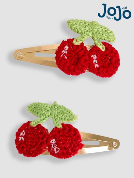 JoJo Maman Bébé Red 2-Pack Crochet Clips (AV1796) | € 10