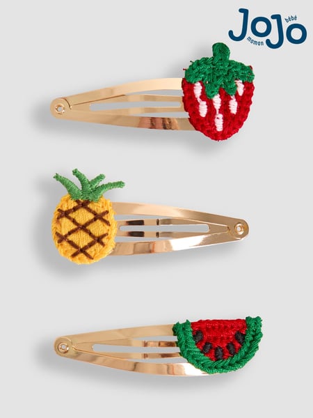 JoJo Maman Bébé Red 3-Pack Crochet Clips (AV1803) | € 12