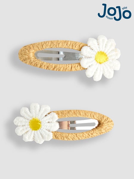 JoJo Maman Bébé White Crochet Clips 2 Pack (AV1804) | € 10