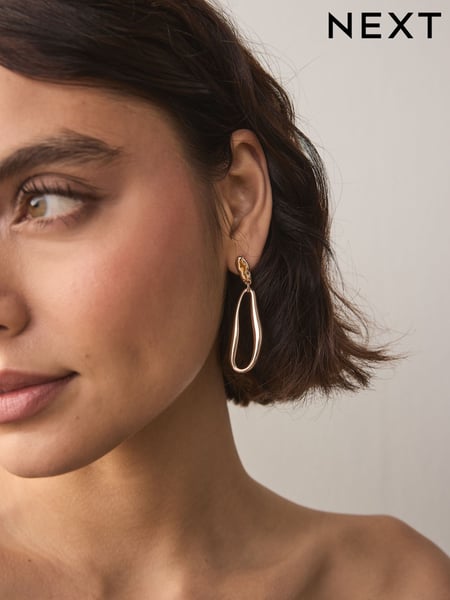 Goldfarben - Molten Drop Earrings (AV1842) | 12 €