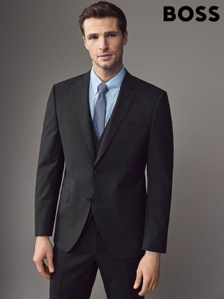 BOSS Grey Slim-Fit Wool Suit Jacket (AV3442) | € 544