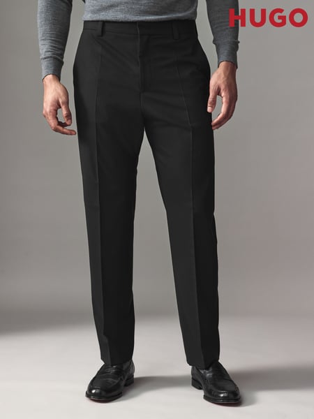 HUGO Black Hugo Wool Blend Stretch Trousers (AV3793) | € 201