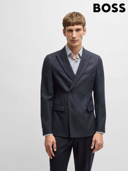 BOSS Blue Slim Fit Micro Pattern Stretch Jacket (AV3967) | € 334