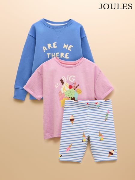Joules Top To Toe Multi Three Piece Outfit Set (AV7407) | € 53 - € 58
