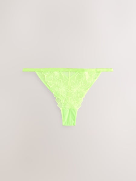 Lime Green Brazilian Premium Embroidery Knickers (AV7645) | € 20
