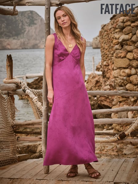 FatFace Josephine Purple Slip Dress (AV7703) | € 139
