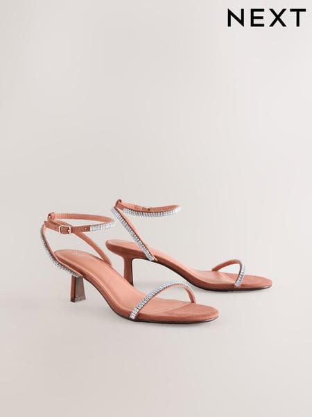 Blush Nude Forever Comfort® Round Toe Jewel Detail Simple Sandals (AV7911) | € 65