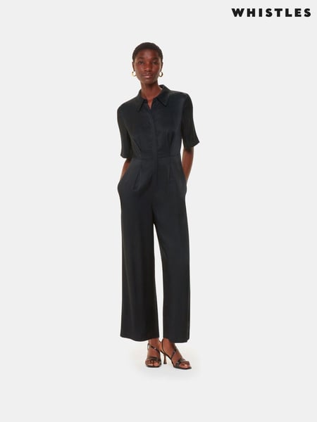 Whistles Black Edina Jumpsuit (AW0680) | € 132