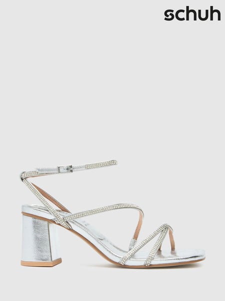 Schuh Silver Sully Embellished Block Shoes (AW0875) | € 55