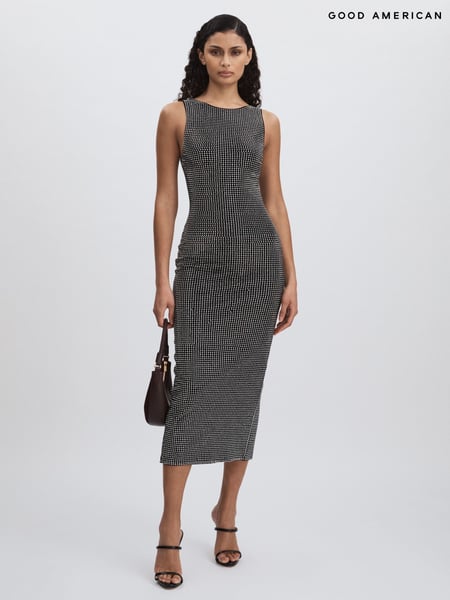Good American Black Crystal Bodycon Dress (AW1287) | € 457