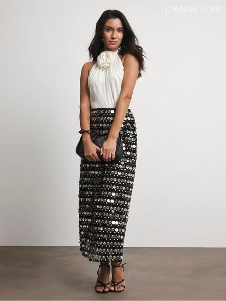 Joanna Hope Sequin Column Black Skirt (AW3175) | € 58