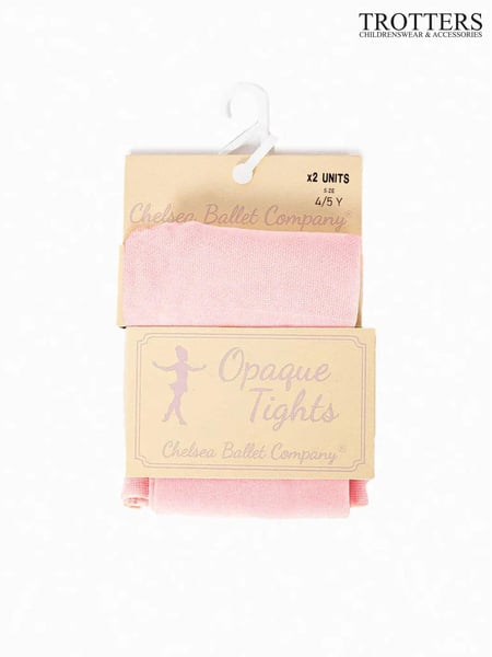 Trotters London Blush Pink Opaque Ballet Tights 2 Pack (AW4489) | € 25