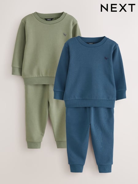 Blue/Green Sweatshirt and Joggers 2 Pack Set (3mths-7yrs) (AW4503) | € 28 - € 40