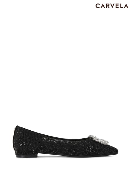 Carvela Virtue Flat Black Shoes (AW4811) | € 154