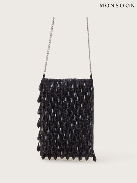 Monsoon Black Tess Tear Drop Phone Bag (AW6812) | € 27