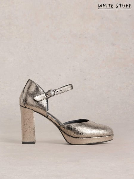 White Stuff Metallic Priscilla Platform Shoes (AW6969) | € 60