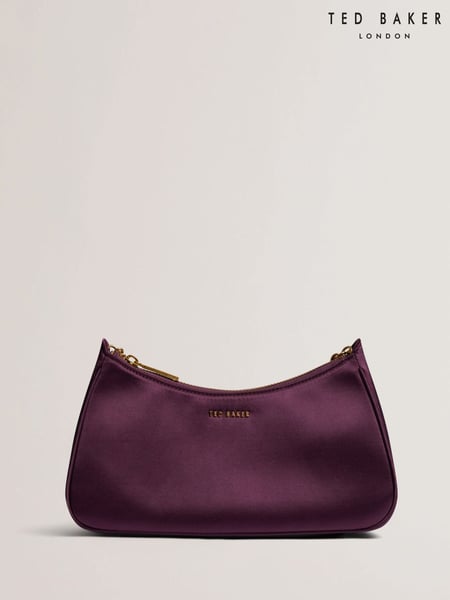 Ted Baker Purple Agnise Chain Detail Satin Shoulder Bag (AW7043) | € 154