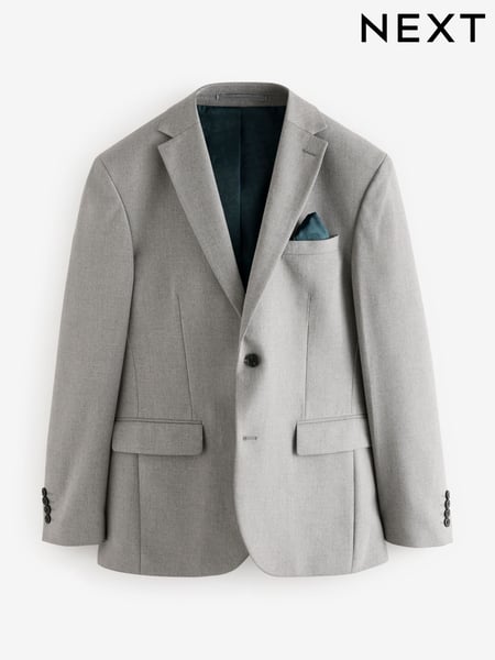 Grey Regular Fit Grey Textured Suit Jacket (AW7239) | € 96