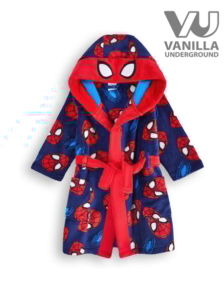 Vanilla Underground Spider-Man Boys Dressing Gown (AW9488) | 39 €