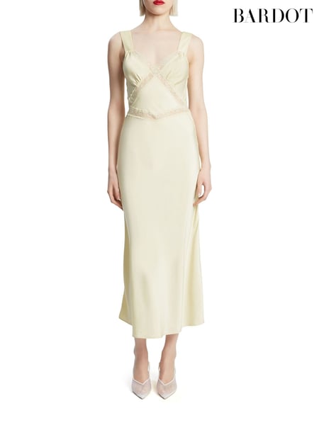 Bardot Yellow Emory Lace Slip Dress (AW9602) | € 170
