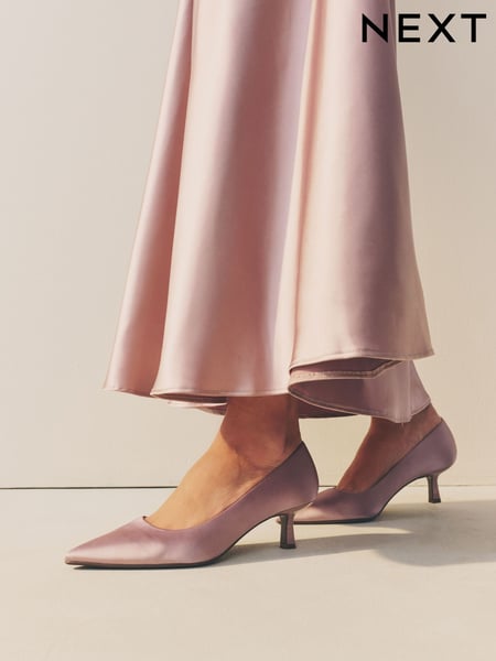 Dusky Pink Forever Comfort® Point Toe Bridesmaid Kitten Heel Courts (AY0823) | € 61