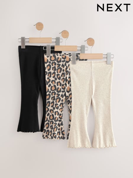 Animal Neutral Flares Leggings 3 Pack (3mths-7yrs) (AY1220) | € 18 - € 24