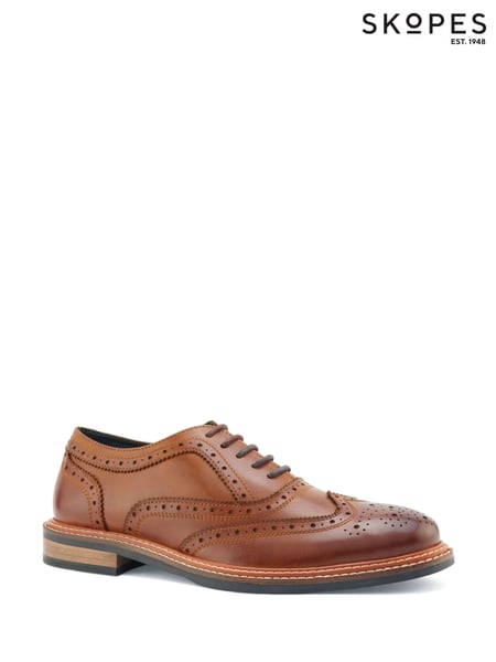 Skopes Brown Cognac Chunky Brogue Shoes (AY3239) | € 125