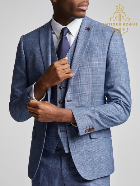 Antique Rogue Blue Hemlock Check Jacket (AY3353) | € 226