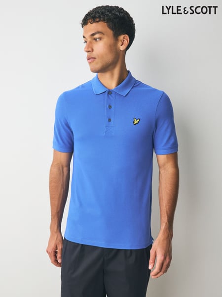 Lyle & Scott Blue Plain Polo Shirt (AY4162) | € 86