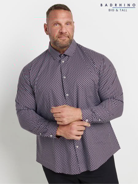 BadRhino Big & Tall Blue Formal Shirt (AY5132) | € 70