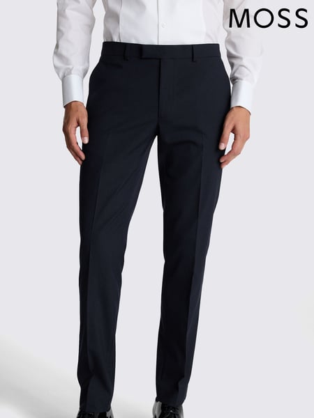 MOSS Blue Slim Fit Midnight Dress Trousers (AY6674) | € 109