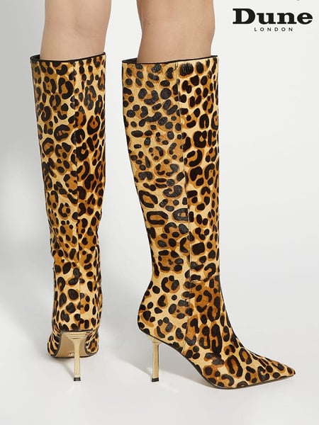 Dune London Animal Solara Knee High Boots (AY7084) | € 156